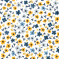 Wall Mural - watercolor flower leaf seamless pattern.generative ai