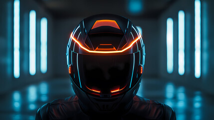 Wall Mural - motorcycle helmet