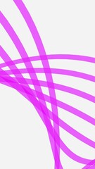 Wall Mural - abstract line of curved stripes moves in space. design. curved lines in moving stream on white backg