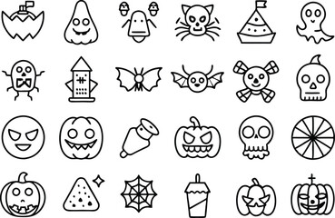 Halloween icon set