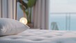 © Nisit - A luxurious for a new high-end mattress, featuring people enjoying restful sleep and waking up refreshed, with close-ups of the mattress materials and construction