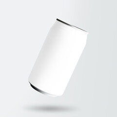 Wall Mural - Soda can png mockup, transparent beverage packaging