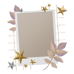 Sticker - Autumn paper collage png sticker, transparent background