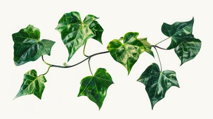 Wall Mural - A close-up view of a plant with green leaves, suitable for use in lifestyle and nature photography