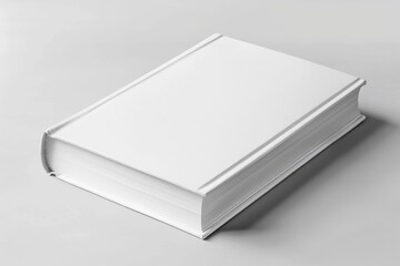 Poster - A pile of white books on a table