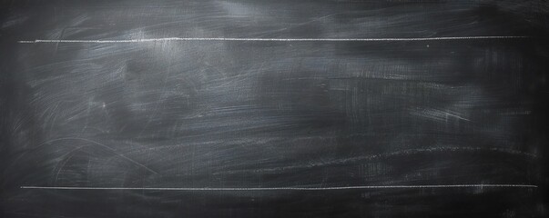 Wall Mural - Blank black chalkboard background Generative Ai 