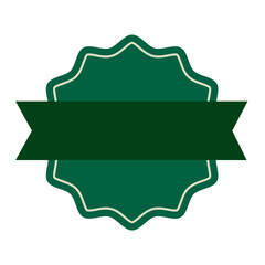 Poster - Shape png blank badge sticker in green