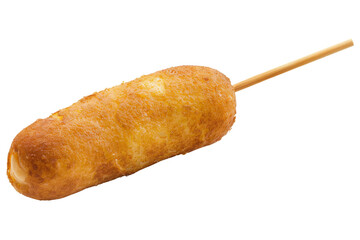 Wall Mural - Golden Brown Corn Dog on a Stick