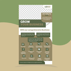 New Flyer design template for business