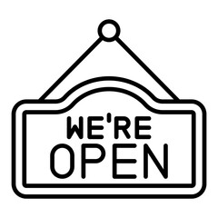 Poster - Open sign Icon