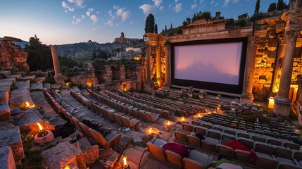 Summer Evening Film Fest: Amidst the historic ruins of an ancient amphitheater,