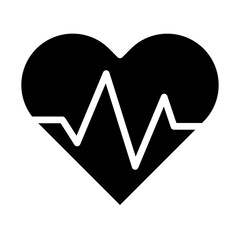 Wall Mural - Cardiology Vector Glyph Icon Design