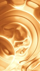 Wall Mural - hypnotic calm effect of liquid surface with silhouettes of bubbles and rings. motion. bright smooth 