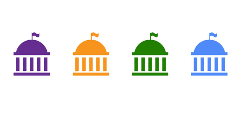 Government icon set