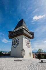 Clock Tower in Graz, Austria