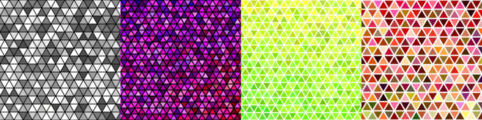 Wall Mural - abstract triangle polygon background set