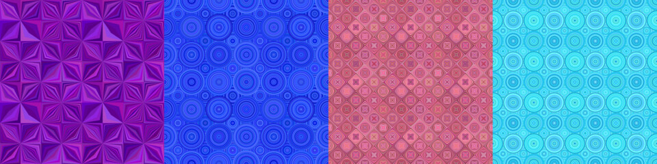 Wall Mural - seamless color geometric pattern set