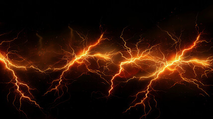 Wall Mural - Lightning bolt symbols, representing electrical energy and power.