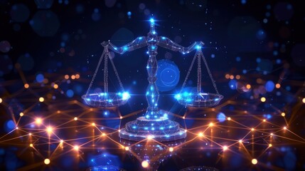 Wall Mural - AI Legal: Advanced AI tools streamlining legal processes, from e-discovery to litigation support, ensuring precise and timely legal services.
