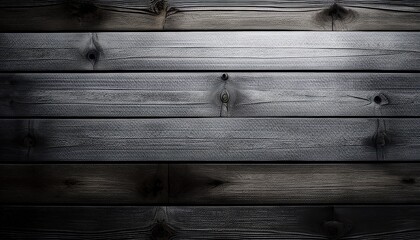 Canvas Print - Dark Wooden Planks Texture