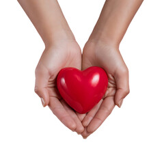 Hands holding heart world organ donation day 2024 transparent isolated background full hd 4k photo image picture png download