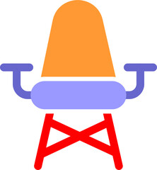 Poster - Stylish Chair Vector Icon