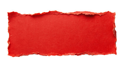 Wall Mural - red  ripped torn paper edges isolated