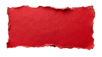 Wall Mural - red  ripped torn paper edges isolated