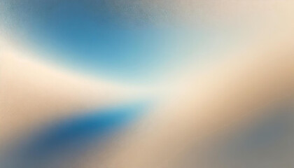 Fototapete - light beige white cyan blue texture with gradient and grain, abstract background banner for product presentation with copy space