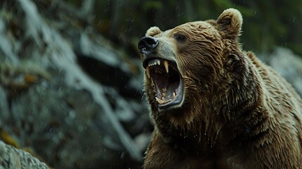 Portrait of a brown bear