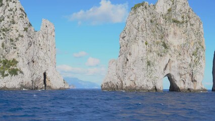 Wall Mural - Faraglioni di Capri, rock formations by the island of Capri in the Campanian Archipelago, Italy	