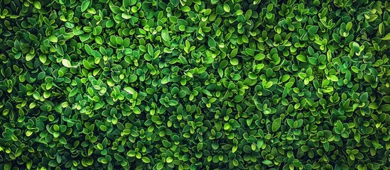 A close up of a green field of grass