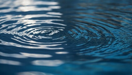 Natural ripple texture, abstract water shadow on blue surface