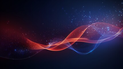 Wall Mural - digital graphic abstract background for technological processes, neural networks, digital data stora