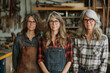 © Natalia Schuchardt - Three Joyful Middle-Aged Women Representing Handcraft Jobs And Feminism: Celebrating Empowerment And Creativity In A Supportive Community