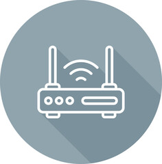 Canvas Print - Router Vector Icon