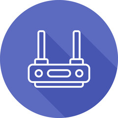 Sticker - Router Vector Icon