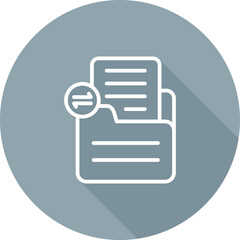 Canvas Print - Document Share Vector Icon