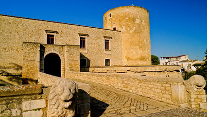 Wall Mural - Il borgo ed il castello Pirro del Balzo di Venosa, Potenza, Basilicata. Italy