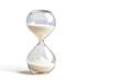 © Alona - Time Sand Countdown. Hourglass with Sand Measuring Passing Time in Deadline Concept