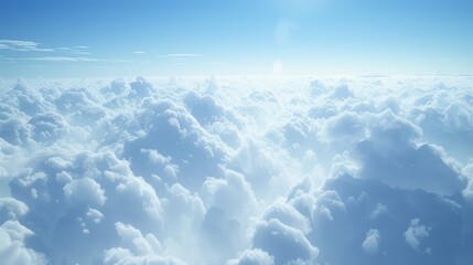 Wall Mural - The sky and clouds appear diminutive