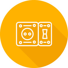 Sticker - GFCI Outlet Vector Icon