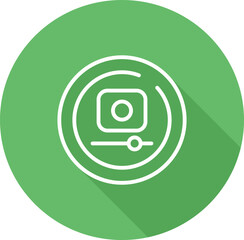 Sticker - Video Record Circle Vector Icon