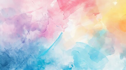 Wall Mural - Backdrop of pastel watercolor abstracts