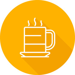 Sticker - Mug Vector Icon