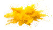© Feri Anggriawan - yellow smoke powder explotion isolated on transparent background