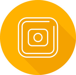 Sticker - Record Square Vector Icon