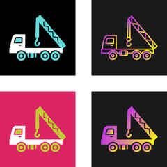 Sticker - Crane Vector Icon