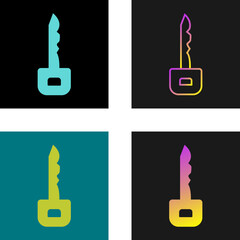 Canvas Print - Key Vector Icon