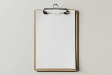 paper document mock up clipboard by generative ai